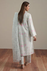 VOYAGE GARDEN-3PC (SHIRT, TROUSER & DUPATTA)