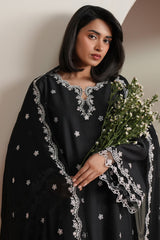 NOIR CANVAS-3PC EMBROIDERED LAWN SUIT