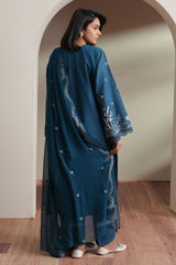 SAPPHIRE GARDEN-3PC EMBROIDERED LAWN SUIT