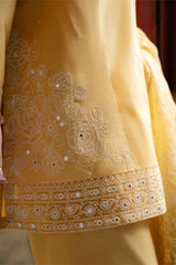 CITRINE GRACE-3PC EMBROIDERED LAWN SUIT