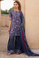 INDIGO DUSK -3PC (SHIRT, TROUSER & DUPATTA)