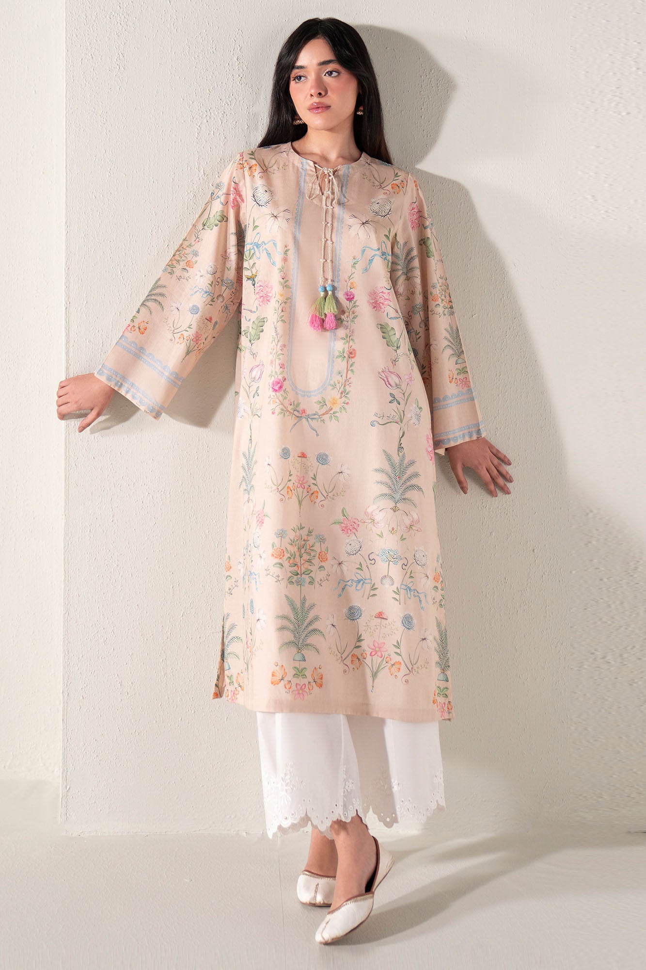 FRESCO LUXE PRINTED LAWN SHIRT