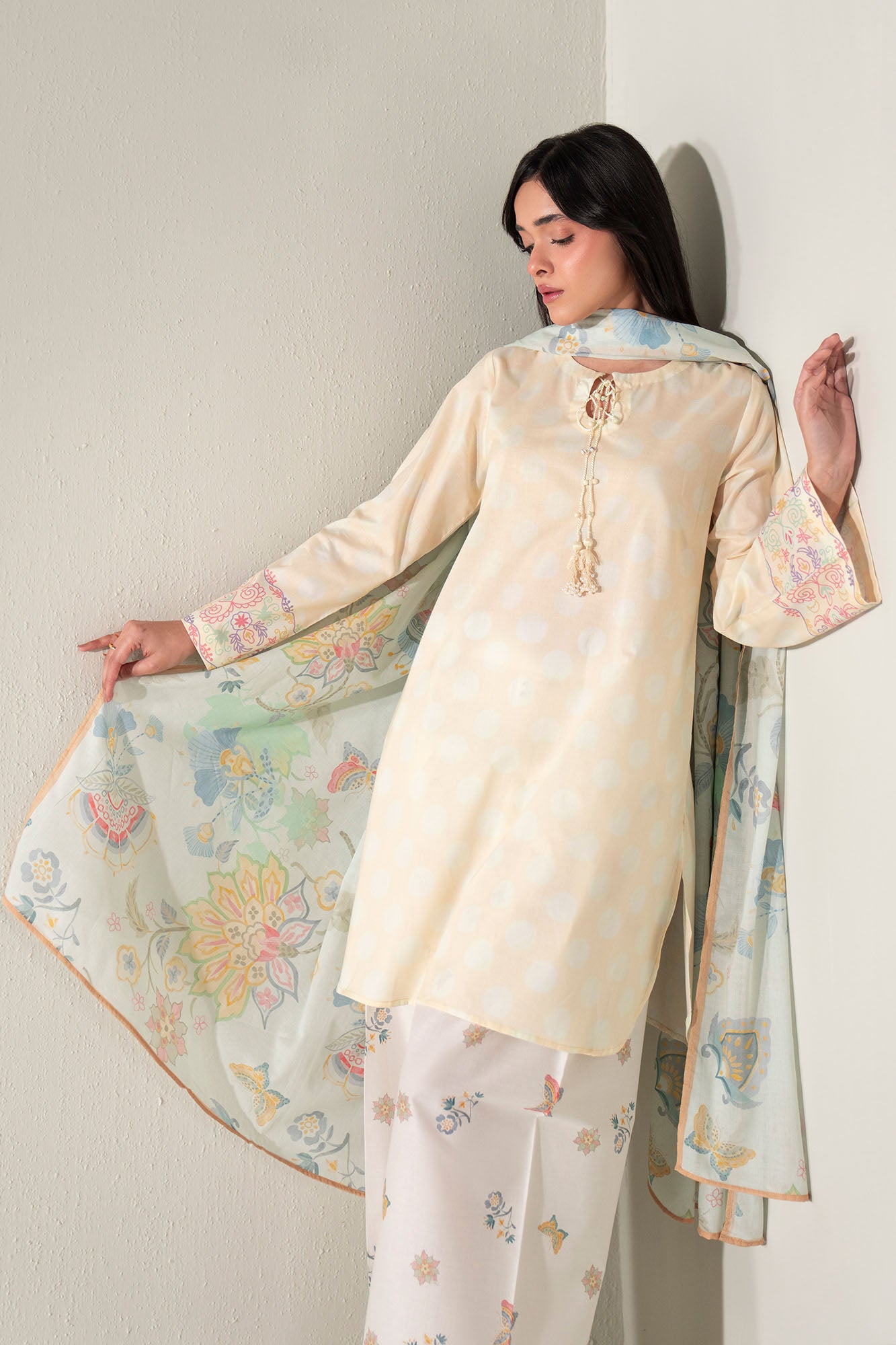 LEMON DROP-3PC (SHIRT, TROUSER & DUPATTA)