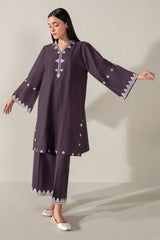 CHERRY PLUM-2PC (SHIRT & TROUSER)