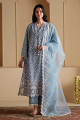 PETAL HAZE-3PC CHIKANKARI SUIT