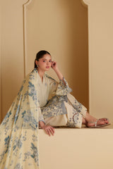 WHIMSICAL CHARM-3PC CHIKANKARI SUIT