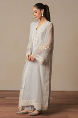 LAVINA AZURE-3PC (SHIRT, TROUSER & DUPATTA)