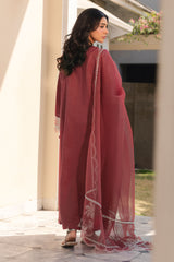 RUST EMBER-2PC (SHIRT & DUPATTA)
