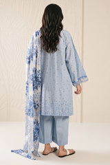 FLORAL DREAM-3 PIECE PRINTED LAWN SUIT