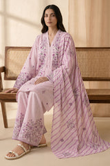 SPRING LILAC-3 PIECE PRINTED LAWN SUIT