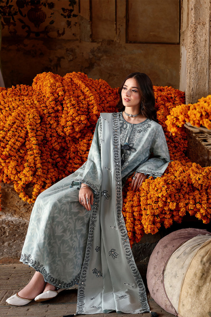 AZURE DREAM-3PC EMBROIDERED LAWN SUIT