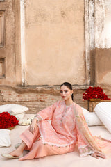 MUTED BLUSH-3PC PRINTED LAWN SUIT