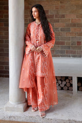 AMBER MIST-3PC EMBROIDERED LAWN SUIT