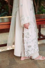 PEARL SAGE-3PC EMBROIDERED LAWN SUIT