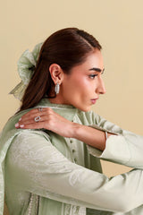 LIGHT JADE-3PC PRINTED LAWN SUIT