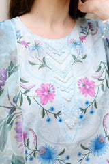 AQUA GLINT-3PC (SHIRT, TROUSER & DUPATTA)