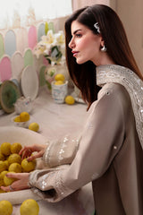 SAGE TINT-3PC EMBROIDERED LAWN SUIT