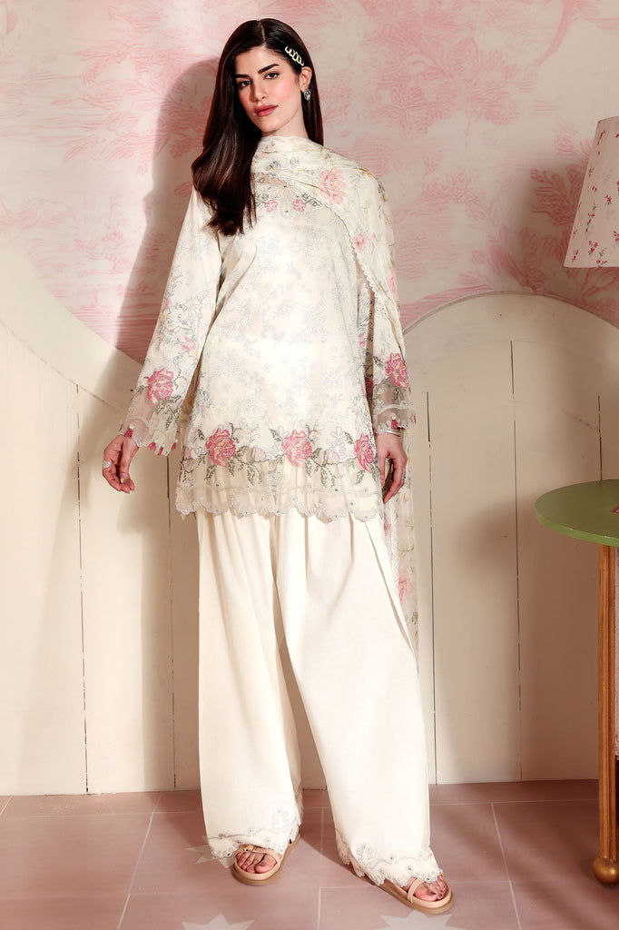 PETAL FORM-3PC PRINTED LAWN SUIT