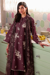 SHADOW PERSE-3PC EMBROIDERED LAWN SUIT