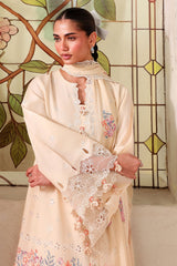 SOFT CORAL-3PC EMBROIDERED LAWN SUIT