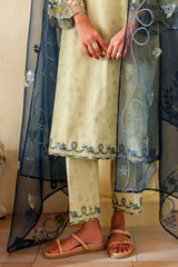 ETHNIC FLUER-3PC PRINTED LAWN SUIT