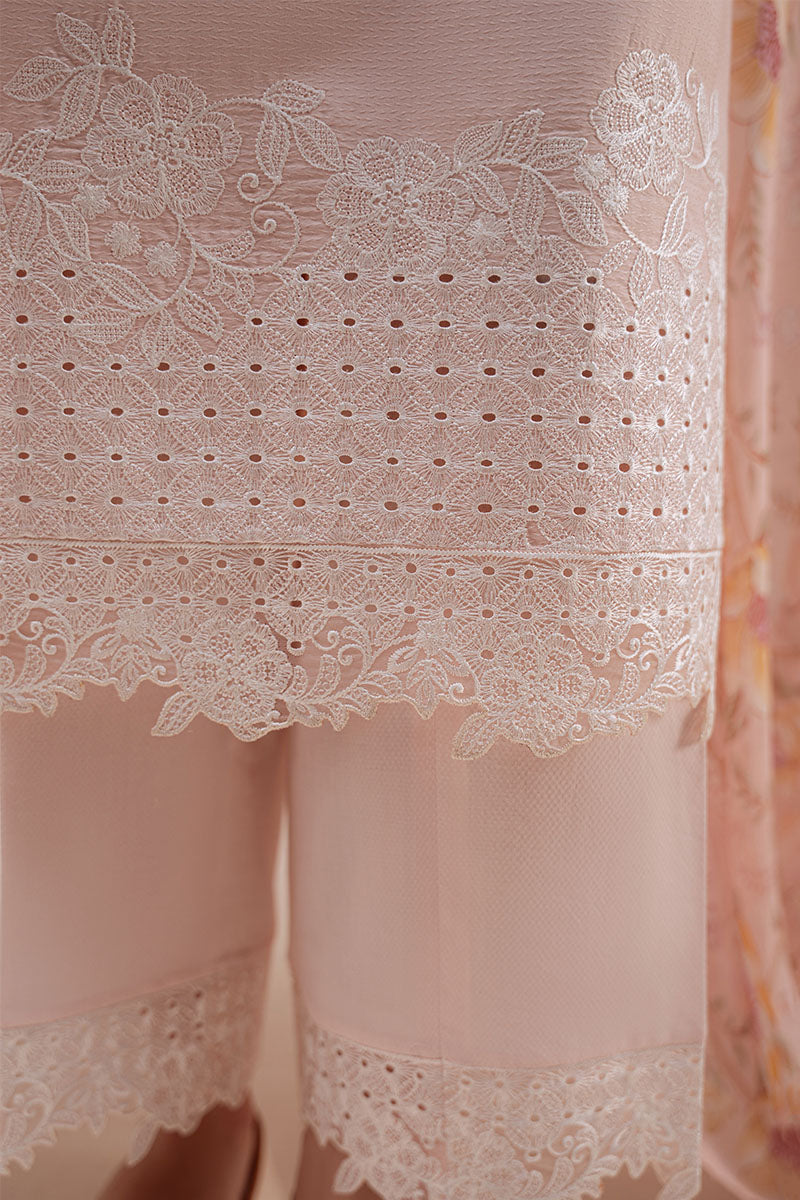 ROSE DUST-3PC (SHIRT, TROUSER & DUPATTA)