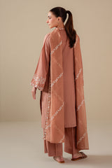 SAND CLAY-3PC (SHIRT, TROUSER & DUPATTA)