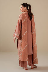 SAND CLAY -3PC (SHIRT, TROUSER & DUPATTA)