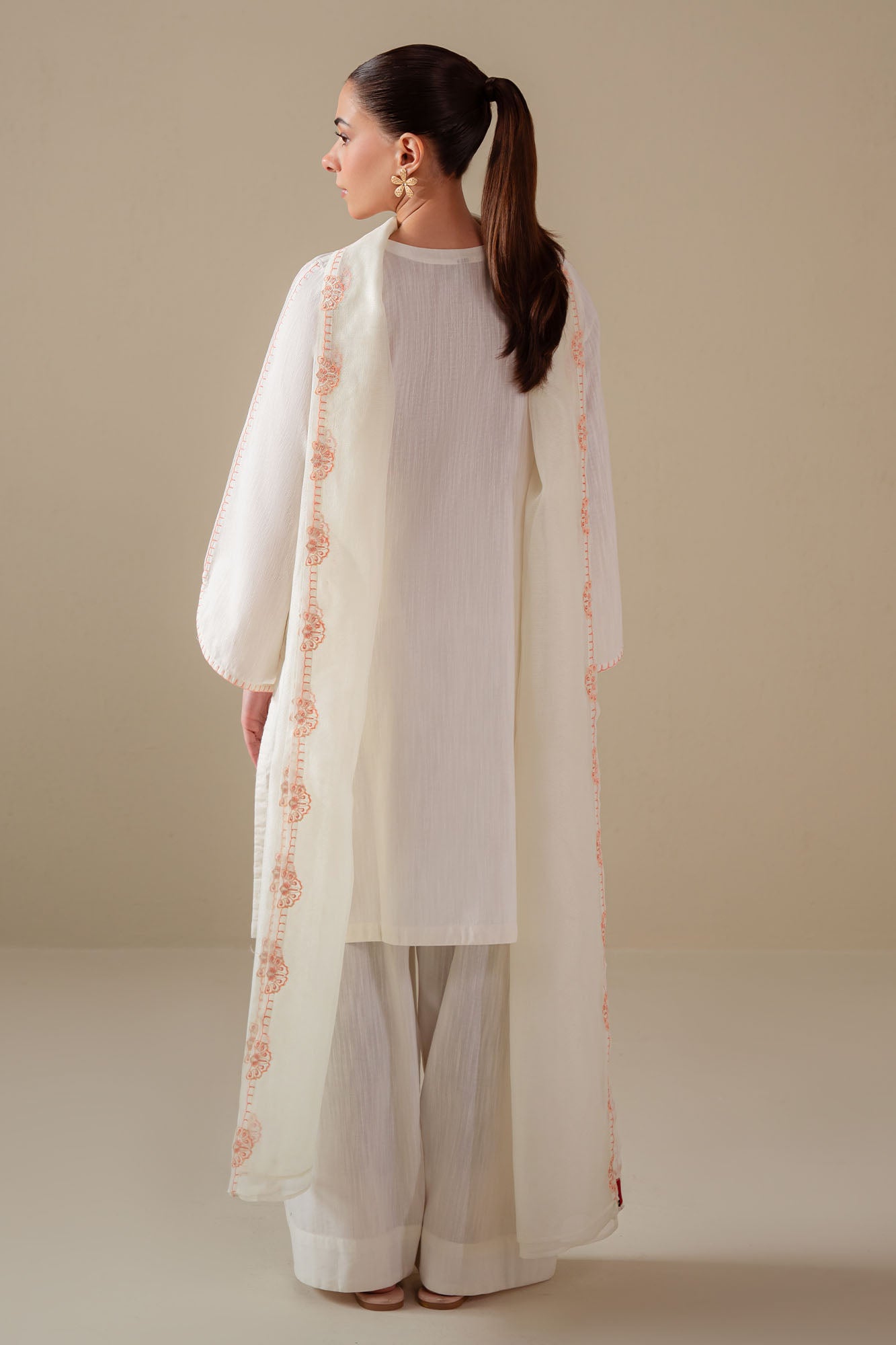 WHITE DOVE -3PC (SHIRT, TROUSER & DUPATTA)