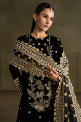 RAVEN CHARM-3PC VELVET EMBROIDERED SUIT