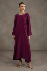 DUSTY PLUM-2PC (SHIRT & TROUSER)