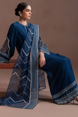 COBALT CHARM-3PC (SHIRT, TROUSER & DUPATTA)