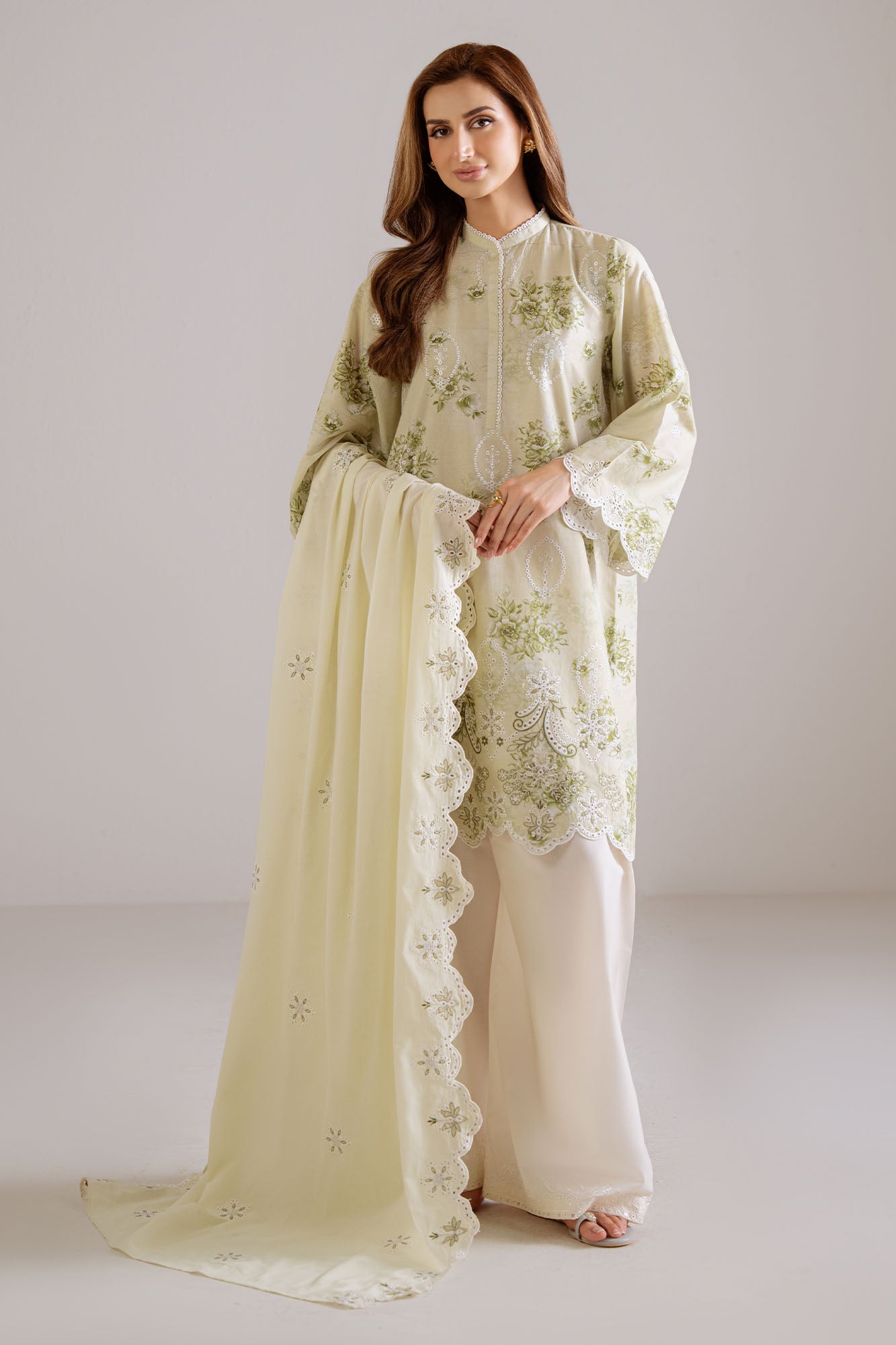 DEWY MEADOW-2PC (SHIRT & DUPATTA)