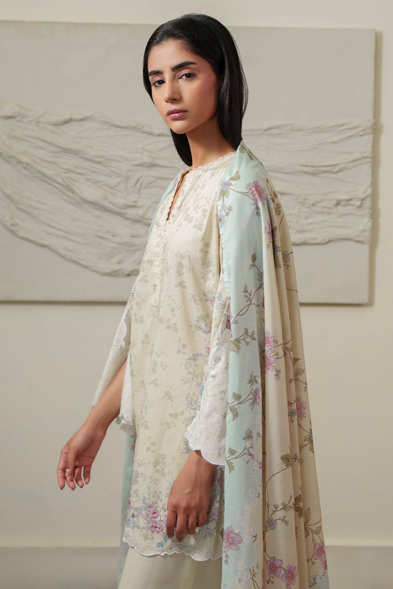 FLORAL DUSK-3 PIECE PRINTED LAWN SUIT
