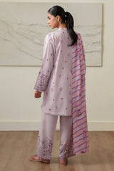 SPRING LILAC-3 PIECE PRINTED LAWN SUIT
