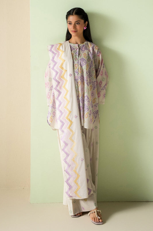 SPRING FRIZZ-3PC (SHIRT, TROUSER & DUPATTA)