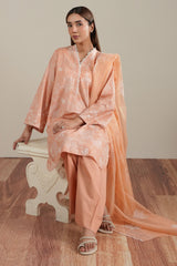 FLORAL CANVAS-2PC (SHIRT & DUPATTA)