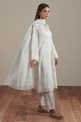 VOYAGE GARDEN-3PC (SHIRT, TROUSER & DUPATTA)
