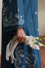 SAPPHIRE GARDEN-3PC EMBROIDERED LAWN SUIT