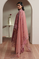 BLUSH TAPESTRY-3PC EMBROIDERED LAWN SUIT