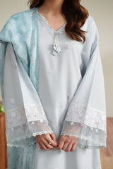 POWDERED SKY - 2PC (SHIRT & DUPATTA)