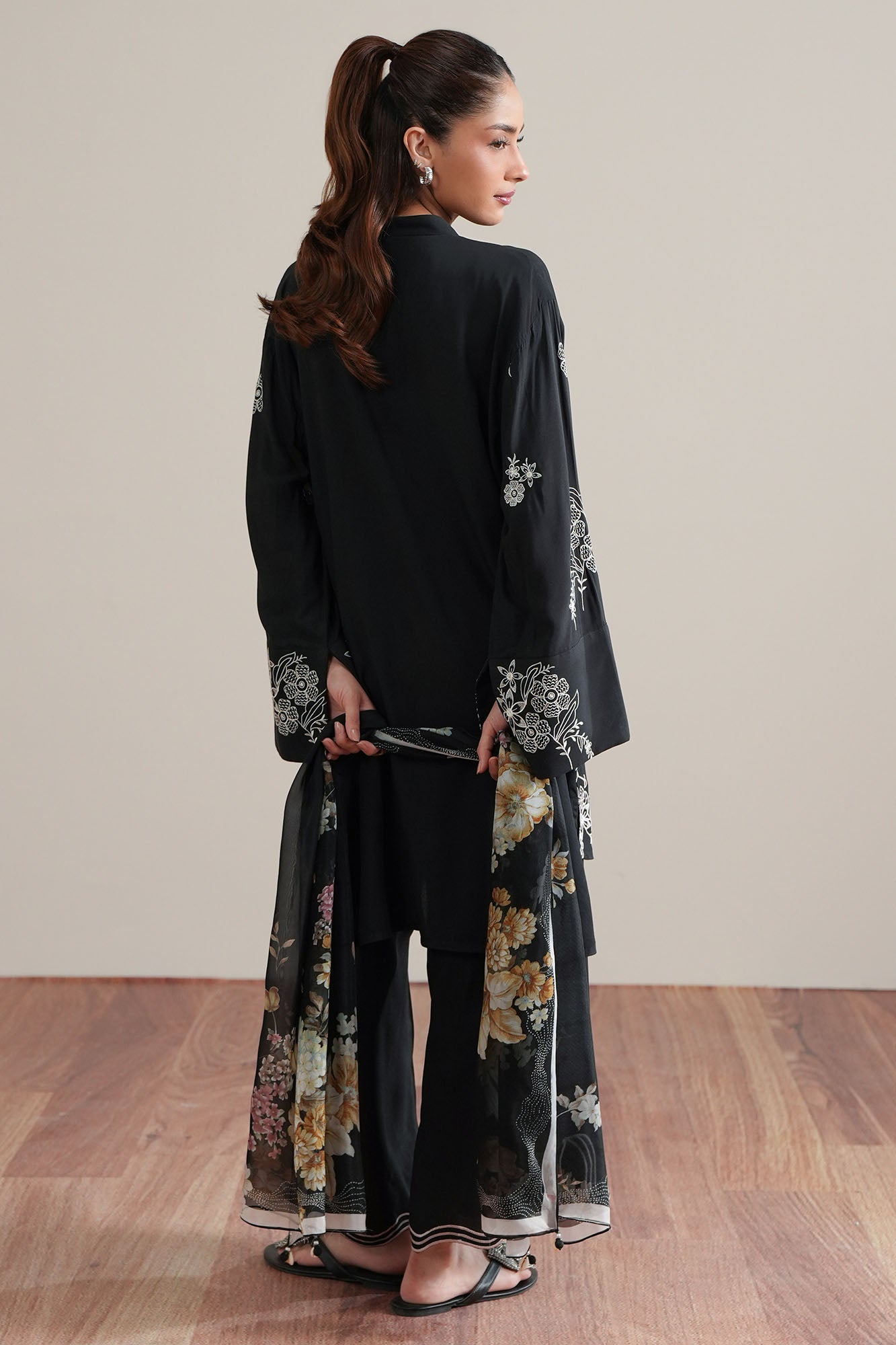 BLACK PALSE-2PC (SHIRT & TROUSER)