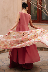 ROSEATE WHISPER-3PC EMBROIDERED LAWN SUIT
