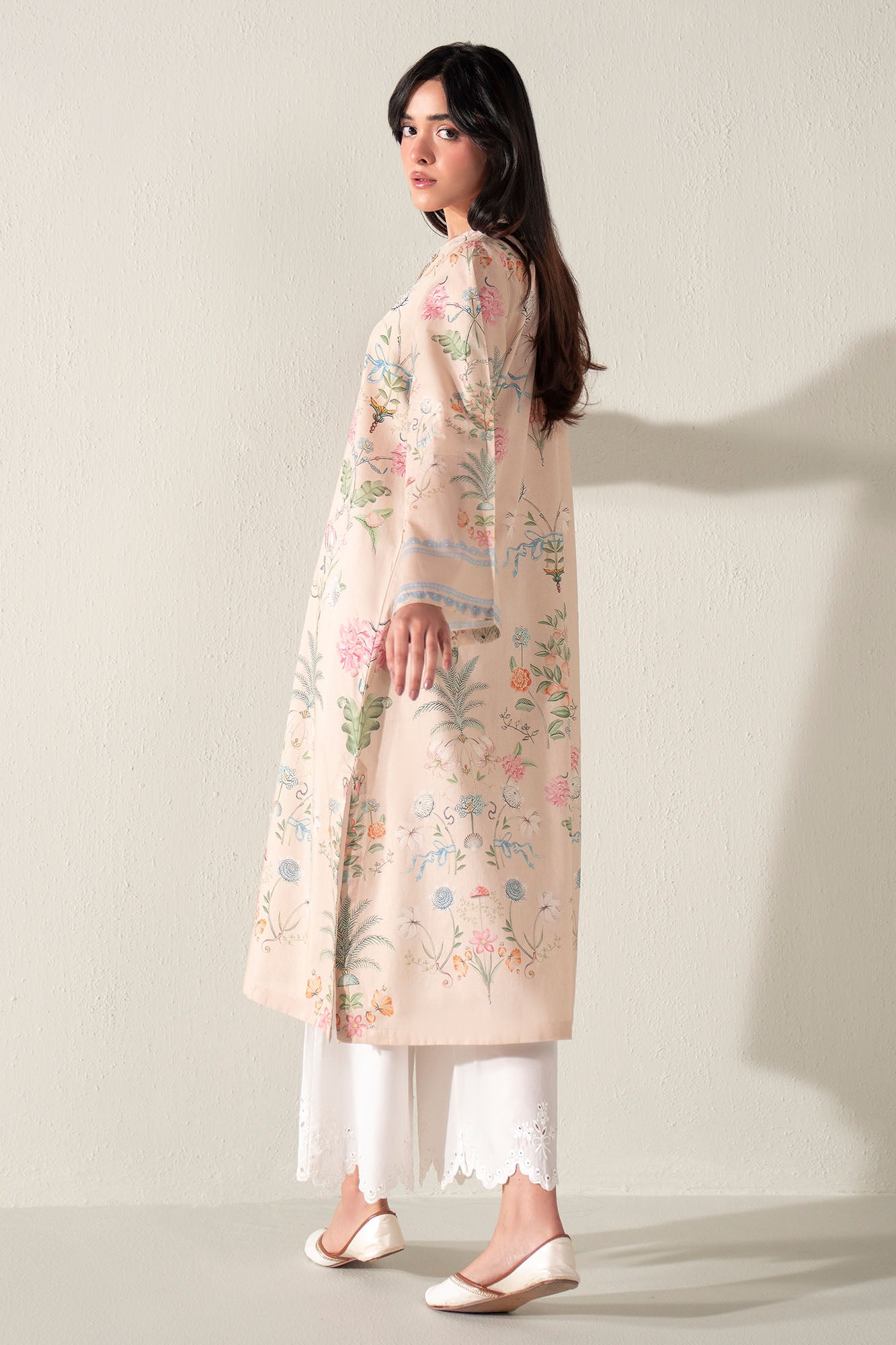 FRESCO LUXE PRINTED LAWN SHIRT