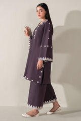 CHERRY PLUM-2PC (SHIRT & TROUSER)