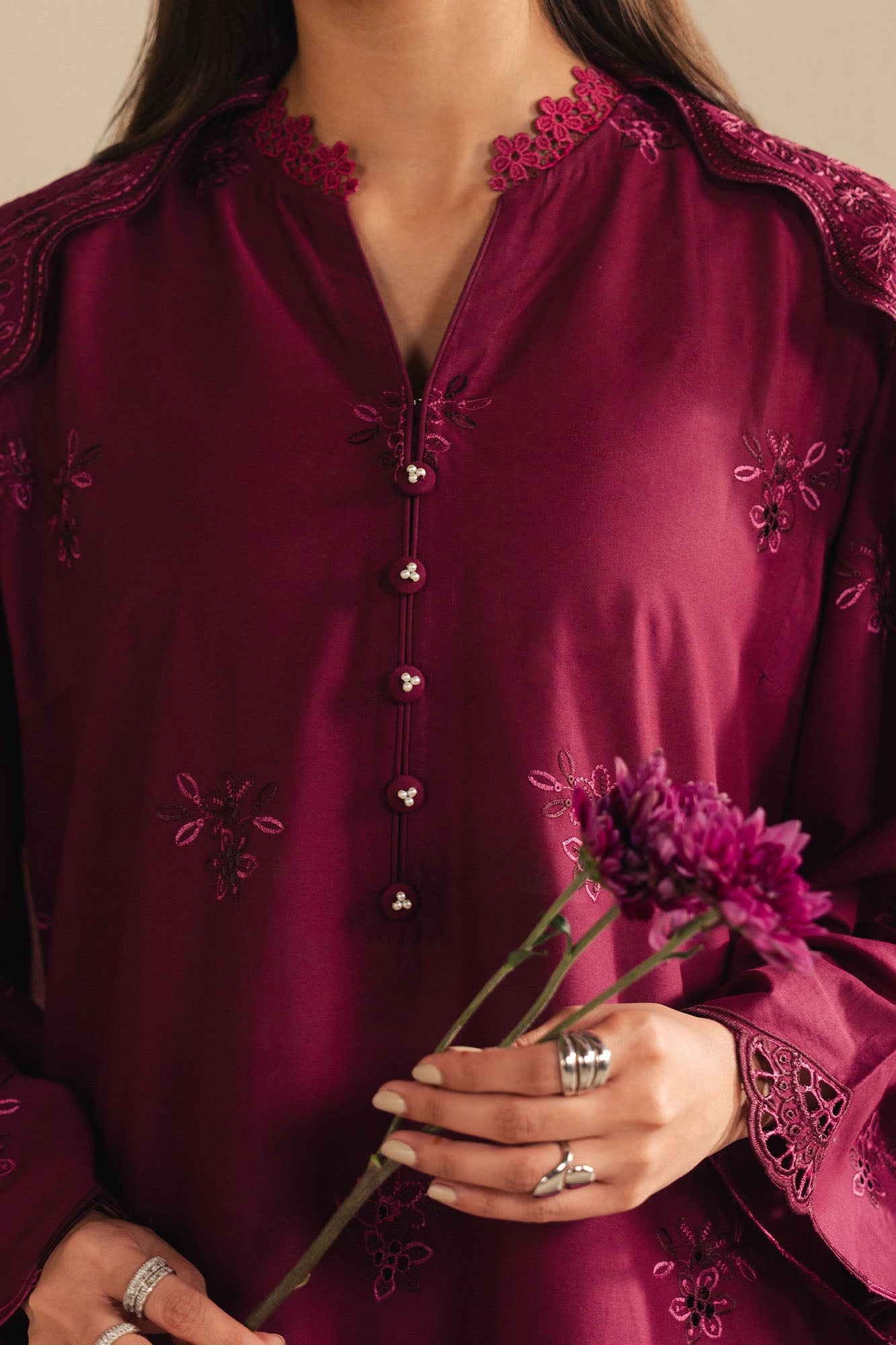 ORCHID DREAM-3PC (SHIRT,TROUSER & DUPATTA)