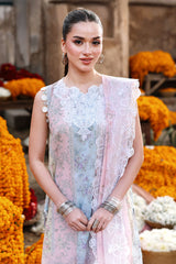 ROSE VEIL-3PC PRINTED LAWN SUIT