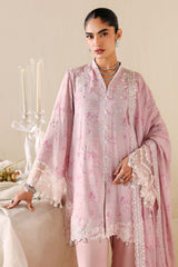 ROSE QUARTZ-3PC SILK EMBROIDERED SUIT