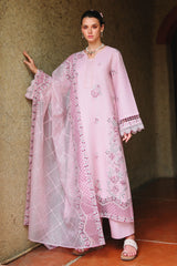 LAVENDER LUXE-3PC EMBROIDERED LAWN SUIT