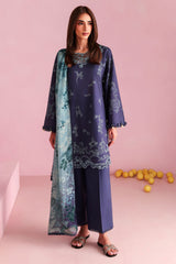 OCEAN DROP-3PC PRINTED LAWN SUIT